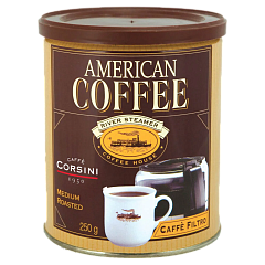 04778 Кофе По-Американски натуральный жареный молотый, в ж/б 250г